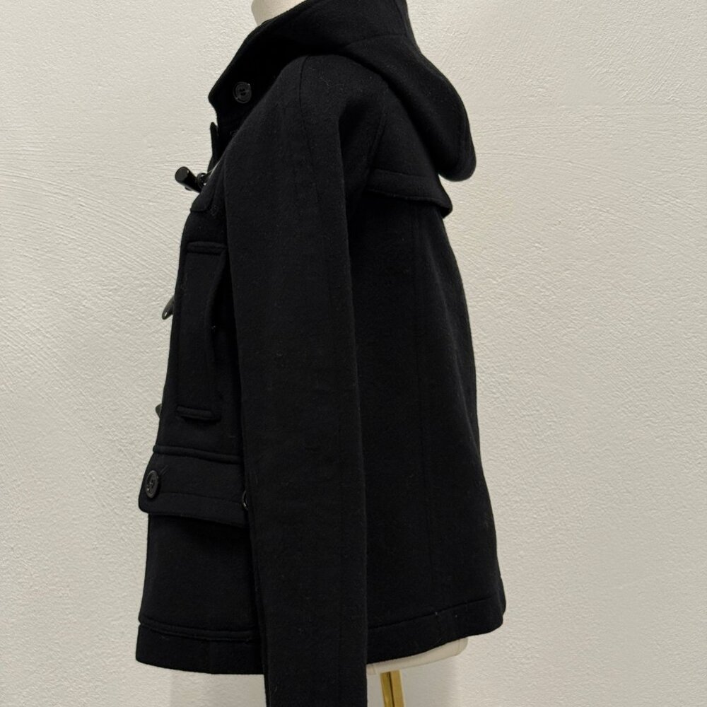 BURBERRY WOMENS BLACKWELL SHORT WOOL DUFFLE COAT SZ US 4 EU 38 - Picture 3 of 6